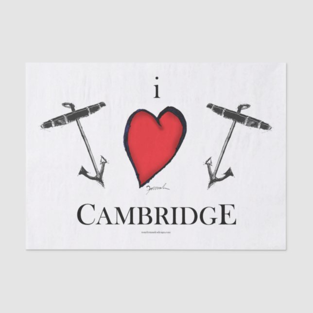 PAPIER MOUSSELINE J'AIME LE CAMBRIDGE (Recto)