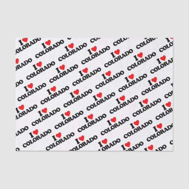 PAPIER MOUSSELINE J'AIME LE COLORADO (Recto)