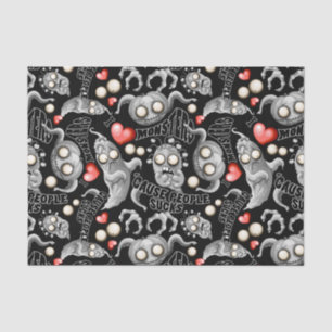 Papier Mousseline J'aime les monstres parce que les gens aiment les