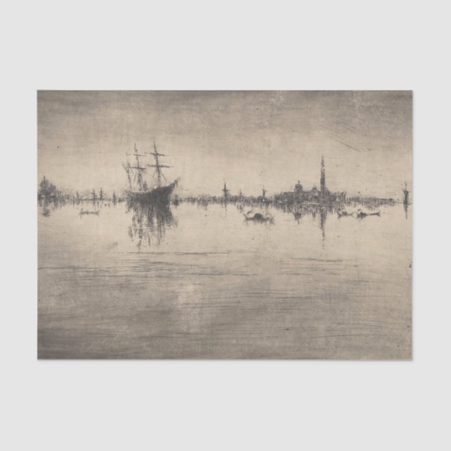 Papier Mousseline James Whistler - Nocturne, de Venise (Recto)