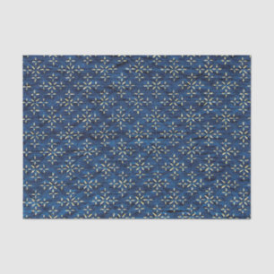 Papier Mousseline Japonais Indigo Blue