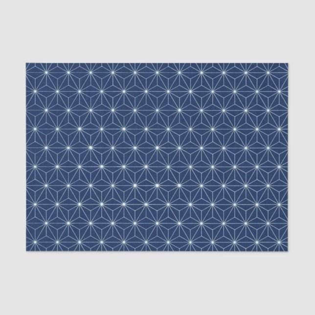 Papier Mousseline Japonais Indigo Blue (Recto)