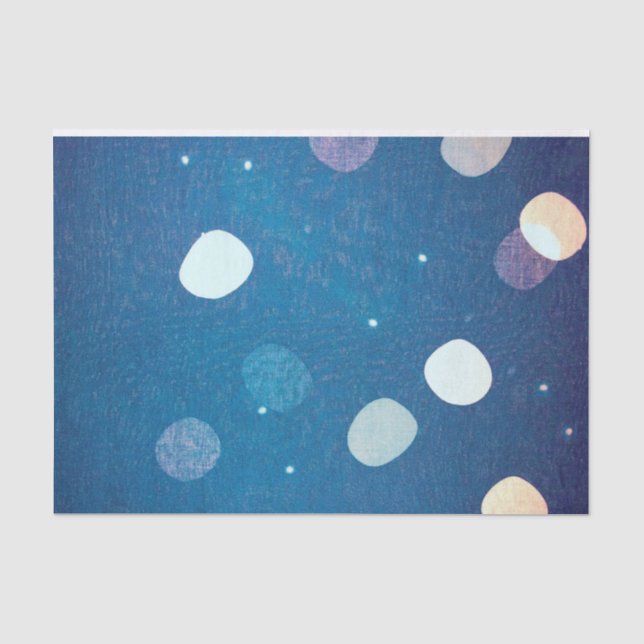 Papier Mousseline Japonais Indigo Dye Blue (Recto)