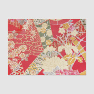 Papier Mousseline Japonais KIMONO Textile, motif floral