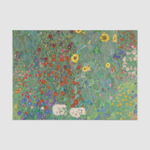 Papier Mousseline Jardin agricole avec tournesol par Gustav Klimt