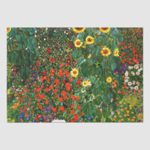 Papier Mousseline Jardin agricole avec tournesols