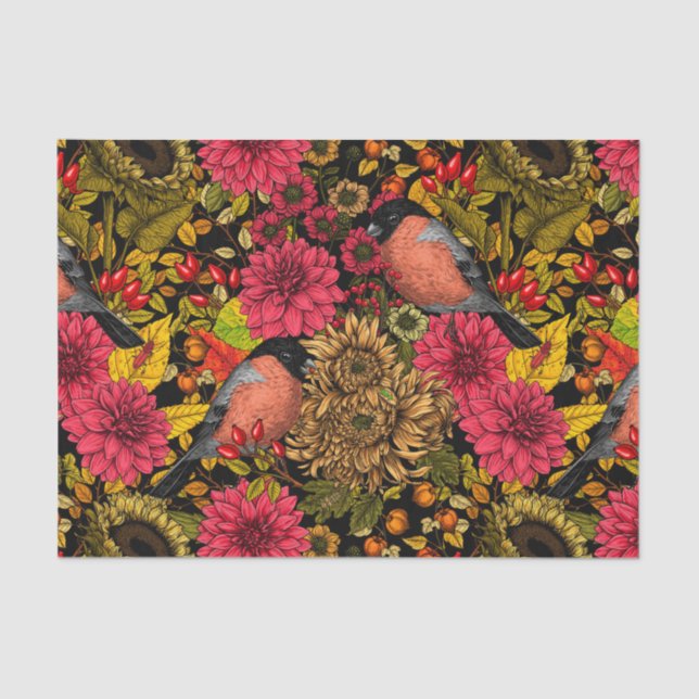 Papier Mousseline Jardin d'automne 2 (Recto)