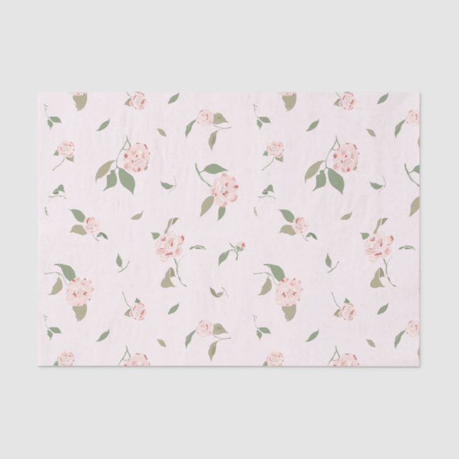 Papier Mousseline Jardin de Camellia (Recto)
