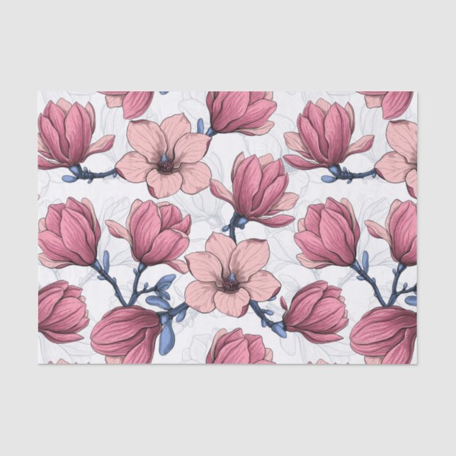Papier Mousseline Jardin de Magnolia 2 (Recto)