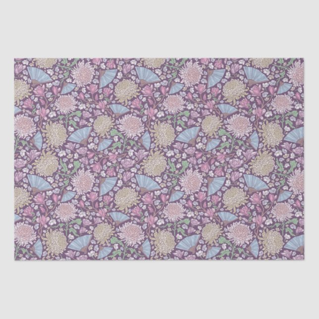 Papier Mousseline Jardin de printemps Fête des mères Chrysanthemum m (Recto)