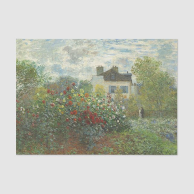 Papier Mousseline Jardin des artistes de Monet dans Peinture d'Argen (Recto)