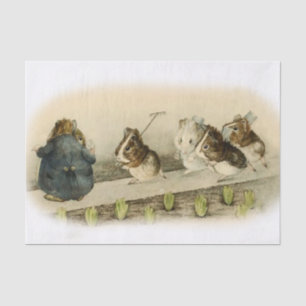 Papier Mousseline "Jardin des cochons de Guinée" par Beatrix Potter