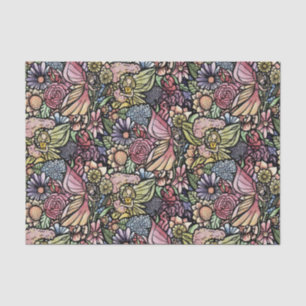 Papier Mousseline Jardin Fairy Jardin Flower Jardins Fées