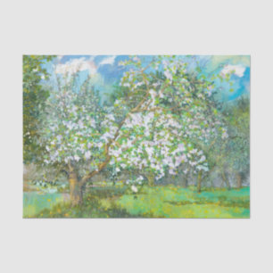 Papier Mousseline Jardin fleuri