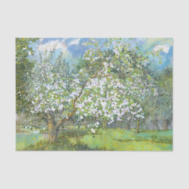 Papier Mousseline Jardin fleuri (Recto)