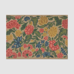 Papier Mousseline Jardin Floral Designer vintage