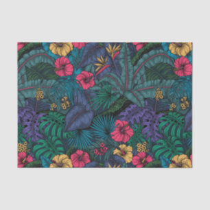 Papier Mousseline Jardin tropical