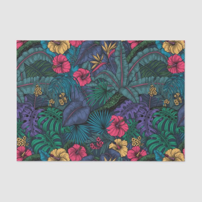 Papier Mousseline Jardin tropical (Recto)