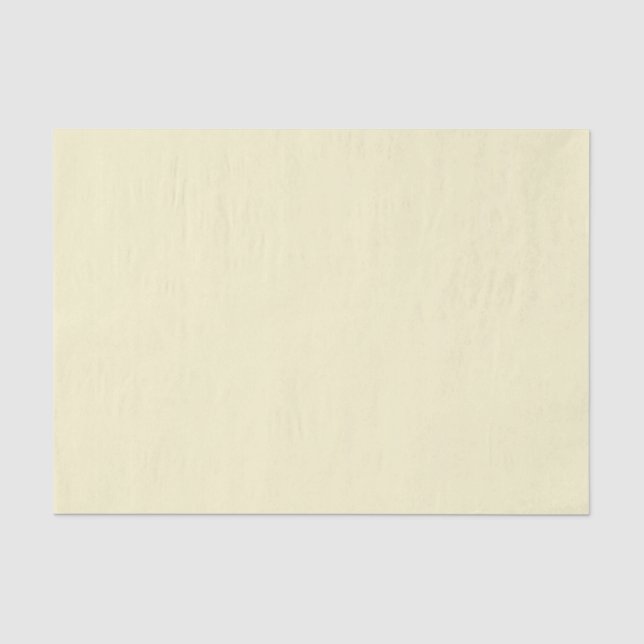 Papier Mousseline Jaune pastel uni (Recto)