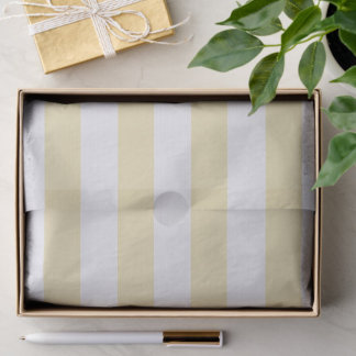 Papier Mousseline Jaune rayé de blanc, artisanat pour toutes occasio