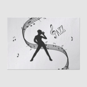 Papier Mousseline Jazz Dance Silver