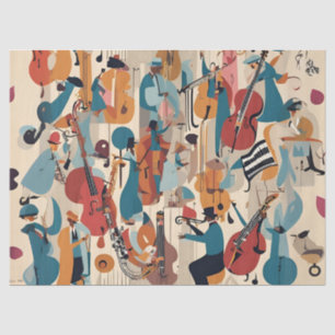 Papier Mousseline Jazz Whimsical