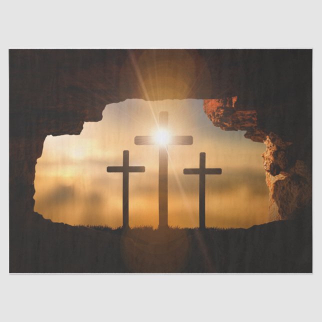 Papier Mousseline Je suis la Lumière du Monde (Recto)