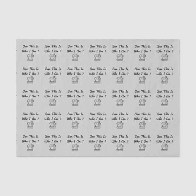 Papier Mousseline Je Suis Qui ? (Recto)