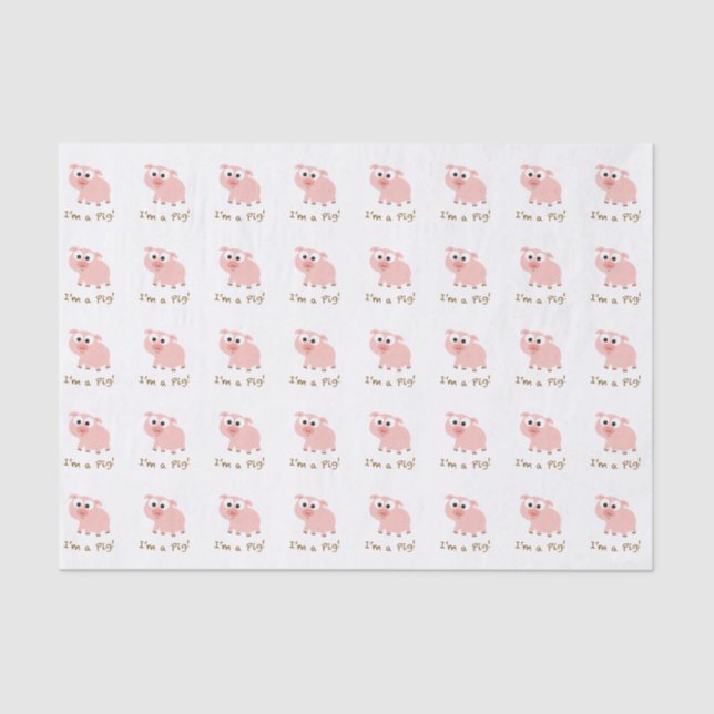 Papier Mousseline Je suis un porc (Recto)