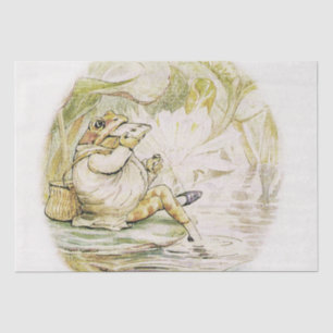 Papier Mousseline Jeremy Fisher déjeune de Beatrix Potter