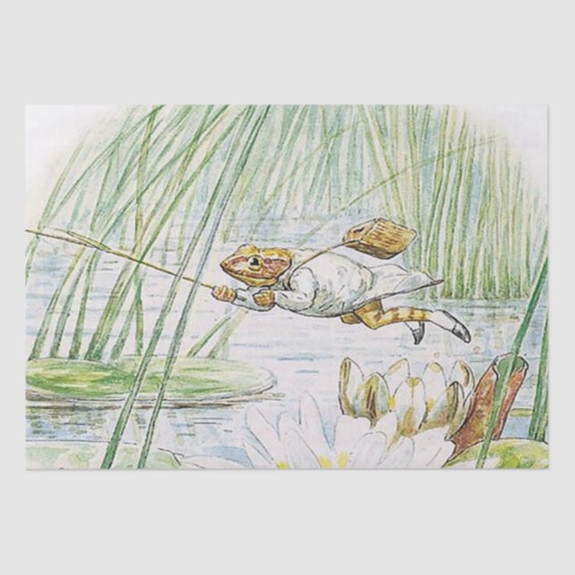 Papier Mousseline Jeremy Fisher fait un grand bond en avant par Beat (Recto)