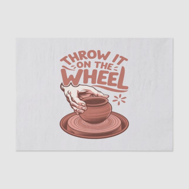 Papier Mousseline Jetez-le sur la roue Poterie Art Argile (Recto)