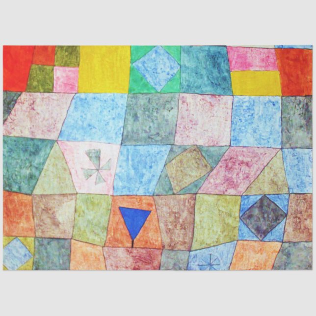 Papier Mousseline Jeu convivial, Paul Klee (Recto)