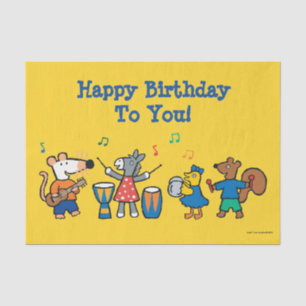 Papier Mousseline Jeu de Maisy et d'amis dans la bande