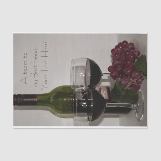 Papier Mousseline Jeu de papier de tissus (2) Toast à mon meilleur a (Recto)