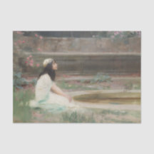 Jeune Fille au bord d'un bassin (par Herbert Drape