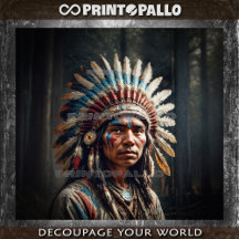 Jeune indian amérindien en tenue traditionnelle