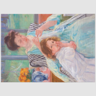 Papier Mousseline Jeune mère coudre, Mary Cassatt