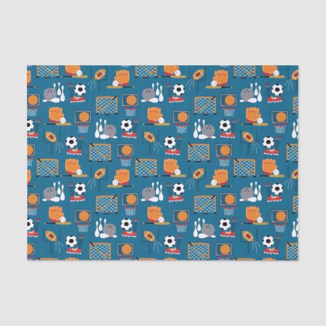 Papier Mousseline Jeux de sport (Recto)