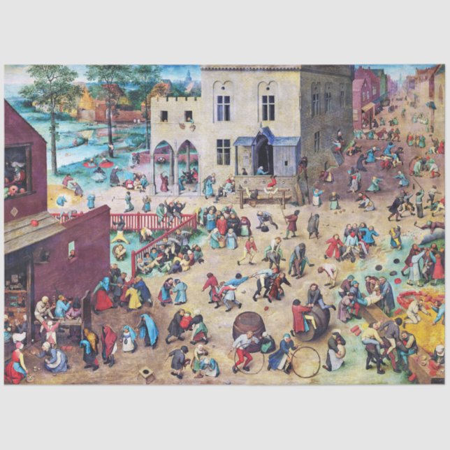 Papier Mousseline Jeux pour enfants, Pieter Bruegel (Recto)
