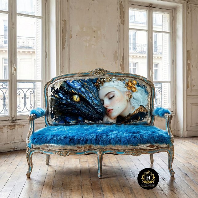 Papier Mousseline Jewel Blue Dragon & Queen (Créateur téléchargé)