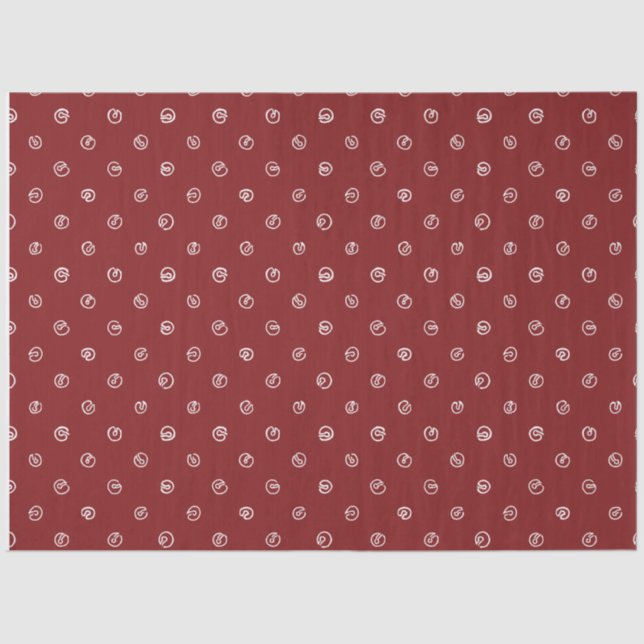 Papier Mousseline Jingle Bell Tissue Paper-Compliments Skating Santa (Recto)