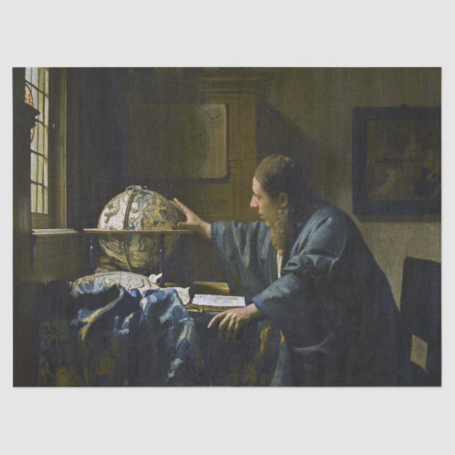 Papier Mousseline Johannes Vermeer - L'astronome (Recto)