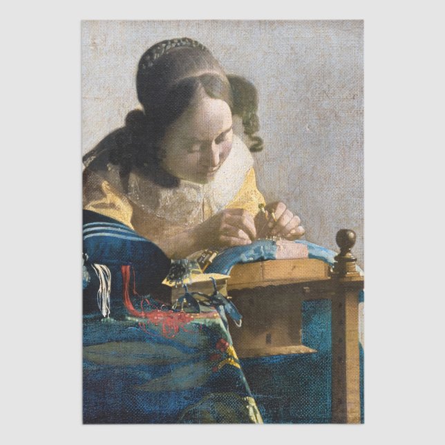 Papier Mousseline Johannes Vermeer - Le Lacemaker (Créateur téléchargé)