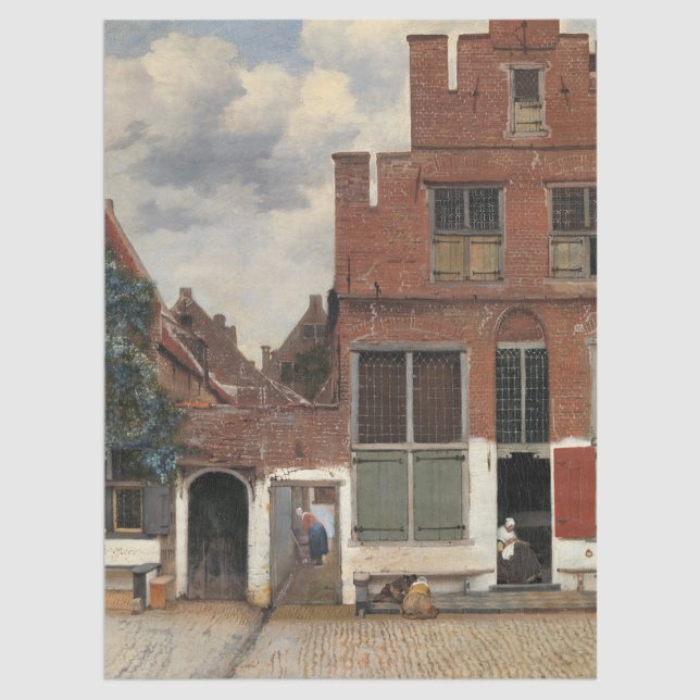 Papier Mousseline Johannes Vermeer - Little Street (Créateur téléchargé)