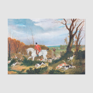 Papier Mousseline John Frederick Herring Snr   La Chasse Au Suffolk.