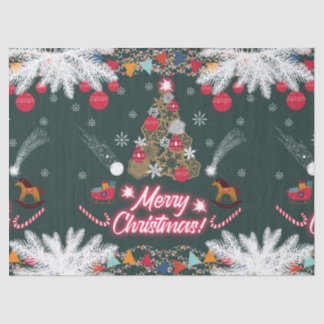 Papier Mousseline Joie à feuillage persistant de Noël