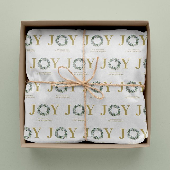 Papier Mousseline "Joie" couronne de Noël (Créateur téléchargé)