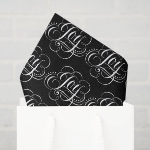 Papier Mousseline Joie - Lettres de calligraphie à la craie de Noël