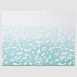 Papier Mousseline Joli Aqua White Ombre Poster de animal
